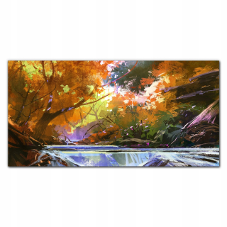 Foto -Wall Wall akryl 120x60 Forest River Nature