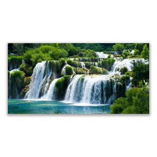 Foto -skrutka akrylu s grafikou 140x70 Waterfall Natura