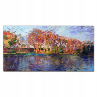 Foto -creen akryl s jazerom 120x60 Natura