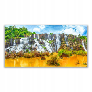 Foto -na stenu 140x70 Waterfall Natura Tree Waterfall