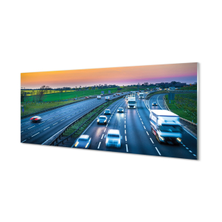 Obrázok akrylové sklo Highway Sky Car 125x50