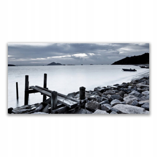Wall Photo Box 140x70 Beach Stones Krajina