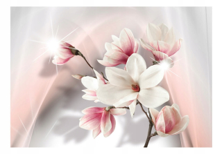 Nástenná maľba - biela Magnolia 350x245