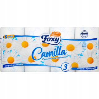 Toaletný papier - Foxy Camilla Rumiance Toale Paper 8 valčeky