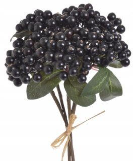 Dekoratívne vetvičky 5ks Rowan Hawthorn Black Bouquet