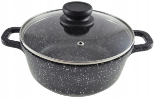 Hrniec, kastrol - 1,3L Hrnček MARBLE COATEDENBERG 8121 INDUKCIA