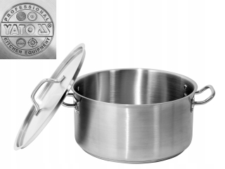 Hrniec, kastrol - Pot 18,3l Low 36cm kryt z nerezovej ocele