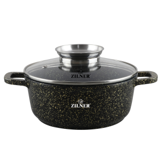 Hrniec, kastrol - Keramický mramor pot 2.3l / 20cm Zilner 7201