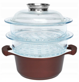 Naparovací hrniec - 4EL PARNÁ VARIČKA PYREX PARA 20