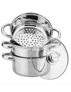 Naparovací hrniec - Dusené hrniec KINGHOFF 3316 Steel 18