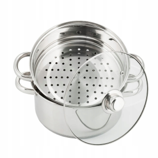 Naparovací hrniec - Varenie v pare hrniec 3EL 18cm 2164