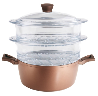 Naparovací hrniec - Parný hrniec PYREX GUSTO 20CM 4EL.