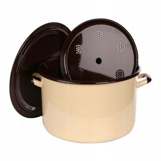 Hrniec, kastrol - Hrniec pre pasterizáciu varenie pohárov 30 cm 13l