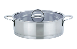 Hrniec, kastrol - Elegancia hrniec z nerezovej ocele. GSW 26cm 5,3l