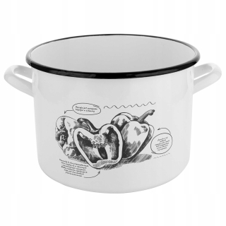 Hrniec, kastrol -  Smaltovaný hrniec smaltovaný Bell White LL 22cm 6.25L