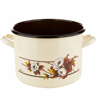 Hrniec, kastrol - Smaltovaný hrniec smaltovaný Madeira Béžová 20cm 4,7l