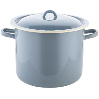 Hrniec, kastrol - Smaltovaný hrniec Hladký šedý až vývar 23cm 8l