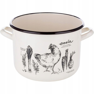 Hrniec, kastrol - Pot smalt rovný vývar 22cm 6,25l indukcie