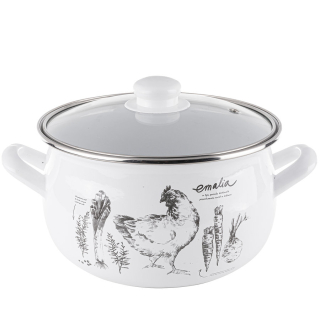 Hrniec, kastrol - SMALTOVÝ KASEROL S VÍKOM 16 CM 1,9 L