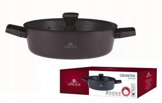 Hrniec, kastrol - Gerlach hrniec Granitex 4,4 L 28 cm Indukčné