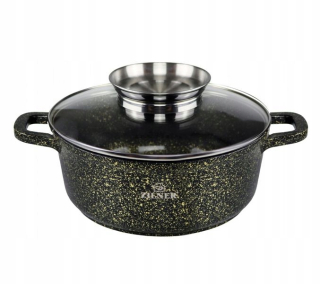 Hrniec, kastrol - Keramický mramorový hrniec 3,3l 22cm Zilner ZL-7202