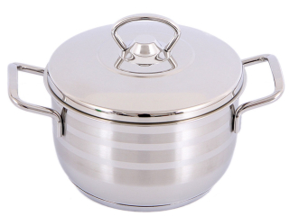 Hrniec, kastrol - Omega hrniec 18cm 2.5L Ambition ocele 18/10 pevnej látky