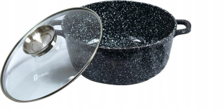 Hrniec, kastrol - Pot Ceramic Veko 20cm Marmore 2,3L 4780