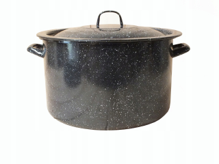 Hrniec, kastrol -  VARIČKA SMALT 15L / 32CM S VEKOM a SÍTOM