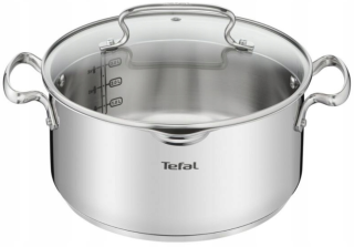 Hrniec, kastrol - TEFAL Pot Duetto + | 18cm 2l strieborný indukcie