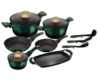 Sada hrncov - Hrnce 12 el. Berlinger Haus Metallic Emerald linka