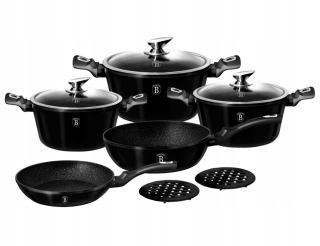Sada hrncov - HRNCE BERLINGER HAUS 10 ELE METALLIC BLACK ROYAL