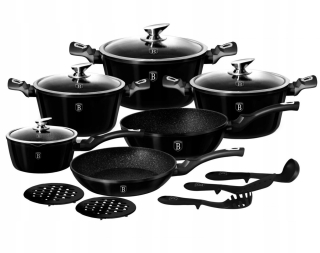 Sada hrncov - Berlinger Haus 15 ELE METALLIC BLACK Royal