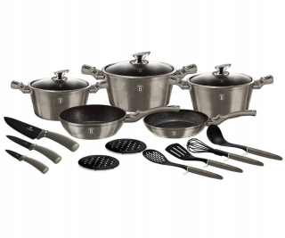 Sada hrncov - HRNCE BERLINGER HAUS 17 ELE METALLIC CARBON LINE