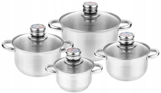 Sada hrncov - Inox Pablo hrnca 8el. Indukčné + teplomer
