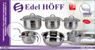 Sada hrncov - Oceľové hrnca EDEL HOFF EH 9013