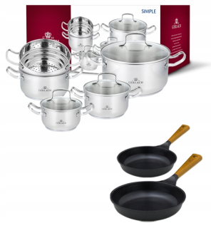 Sada hrncov - Gerlach Simple hrnce + Panies Natur 24 28 cm