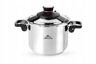 Tlakový hrniec - RÝCHLY COOKER GERLACH 6L 22CM NEREZOVÝ MERACÍ VENTIL