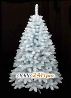 Vianočný stromček - Hustý umelý vianočný stromček biely 220 cm biela borovica