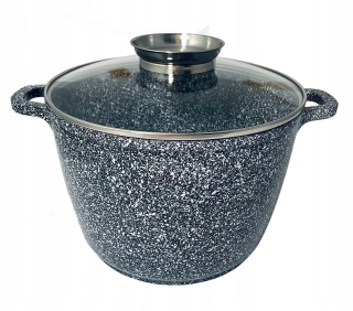 Hrniec, kastrol - Hrniec so skleneným krytom 7 L 24 cm