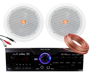 Stropné reproduktory JBL Bluetooth USB zosilňovač