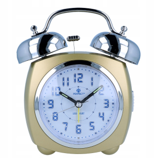 Hodiny - Akustický alarm, alarm classic modré svetlo