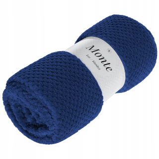 Prikrývka na posteľ - Prikrývka z pod ihlou a závit polyester 200 x 220 cm odtiene modrej