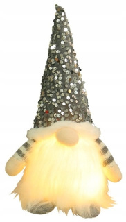 ZELENÝ Gnome VIANOČNÝ CLAUS *LED* ŽIARI