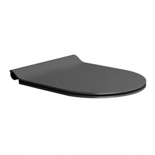 WC doska - Doska GSI WC Slim Soft Close Black Mat/Chrome MS86