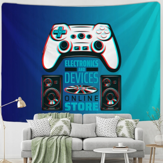 Game Console Pattern Tapestry Hippi Tapiz Art BAC