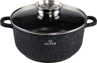 Hrniec, kastrol - Brytwanka Pot 4.5l Aróma Knob Mramorovanie Zilner