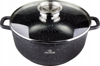 Hrniec, kastrol - Brywanka pot 6.8L Aróma Knob Mramorovanie Zilner
