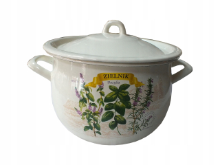 Hrniec, kastrol -  Pot smaltovne hrnca čítacie EMALIA Olkusz 18 cm