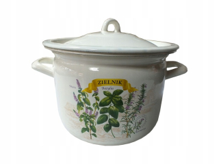 Hrniec, kastrol -  Pot smaltovaný hrnca Ofne smalt Olkusz 22 cm