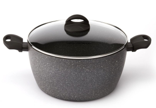 Hrniec, kastrol - Lávový kamenný hrniec 24 cm 4L florina žula tuhá